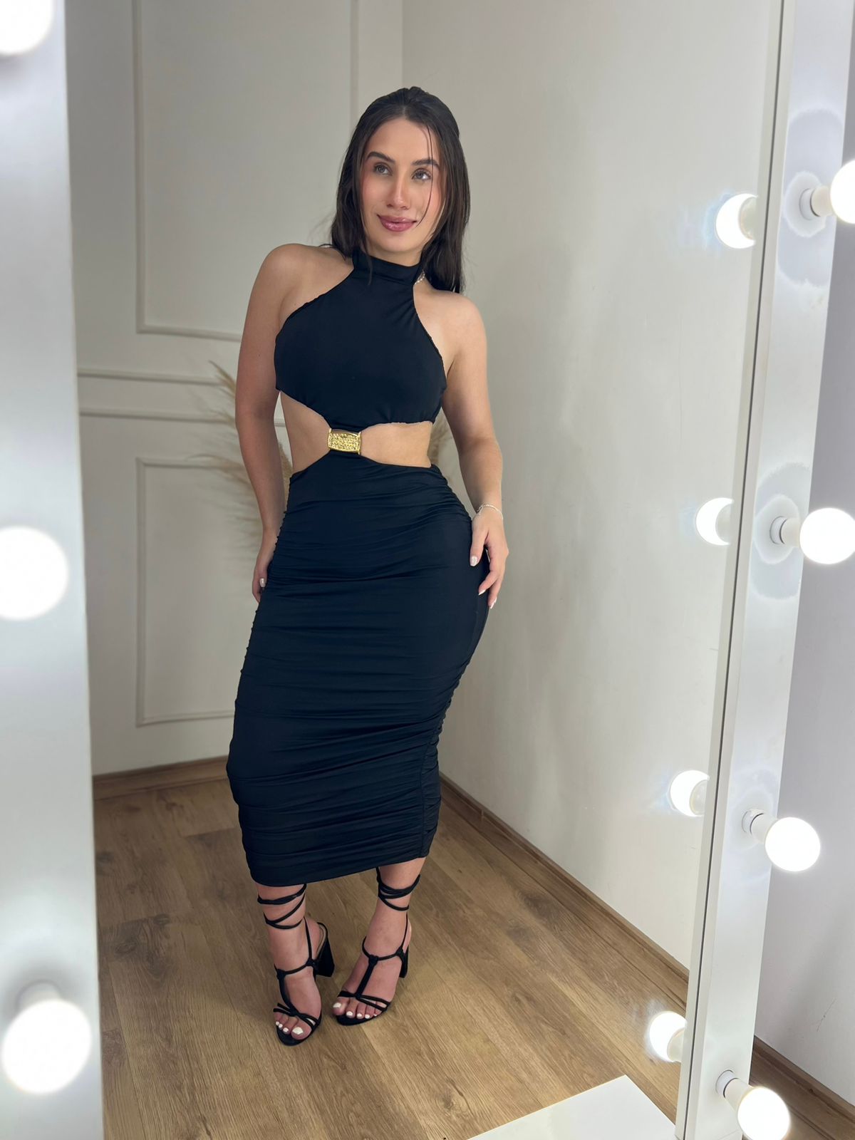 VESTIDO MIDI ABERTURA
